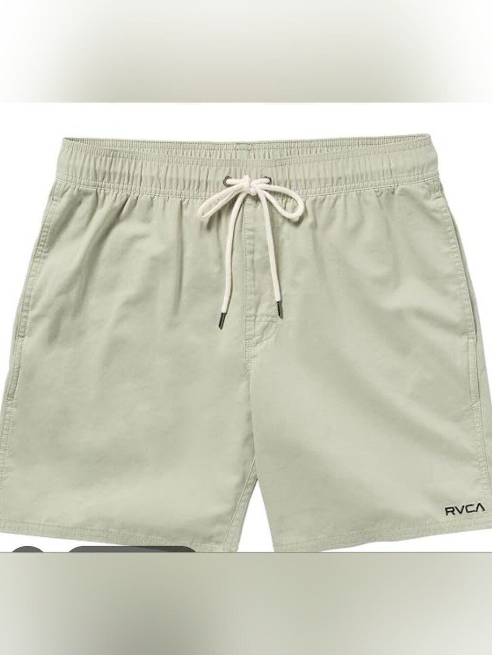 RVCA Men’s Sage Green Elastic Shorts